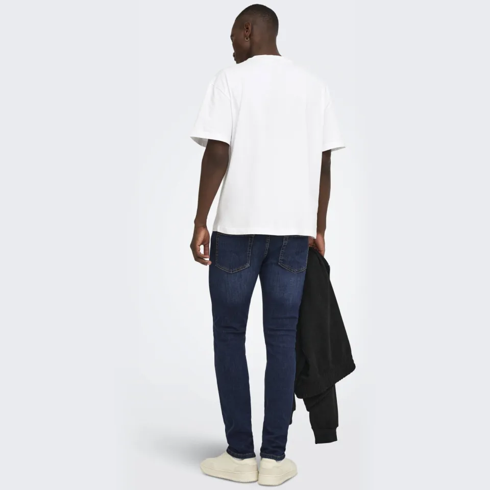 Only & Sons slim fit jeans ONSLOOM dark blue denim, foto 3