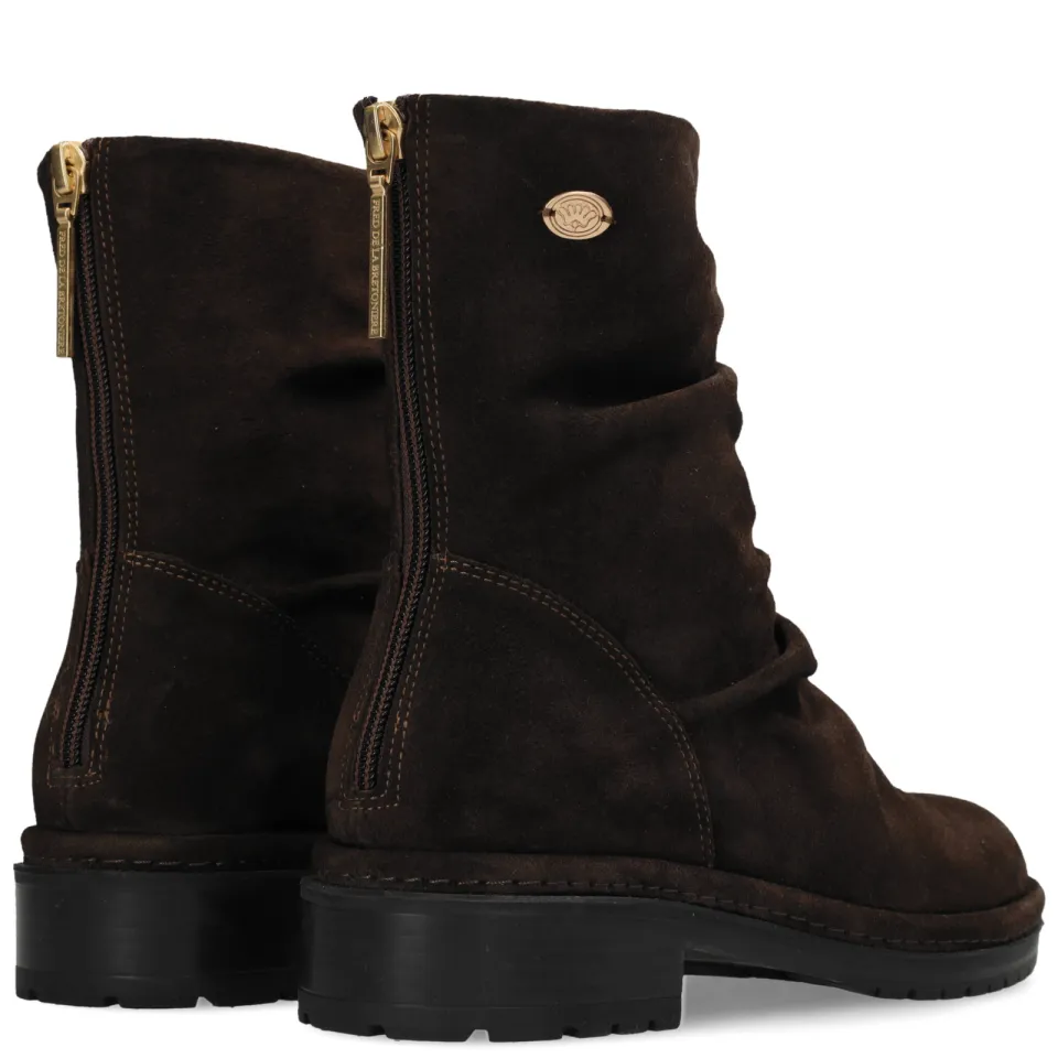 Fred de la Bretoniere Flint Jimmy leren suède enkelboots - donkerbruin, foto 2