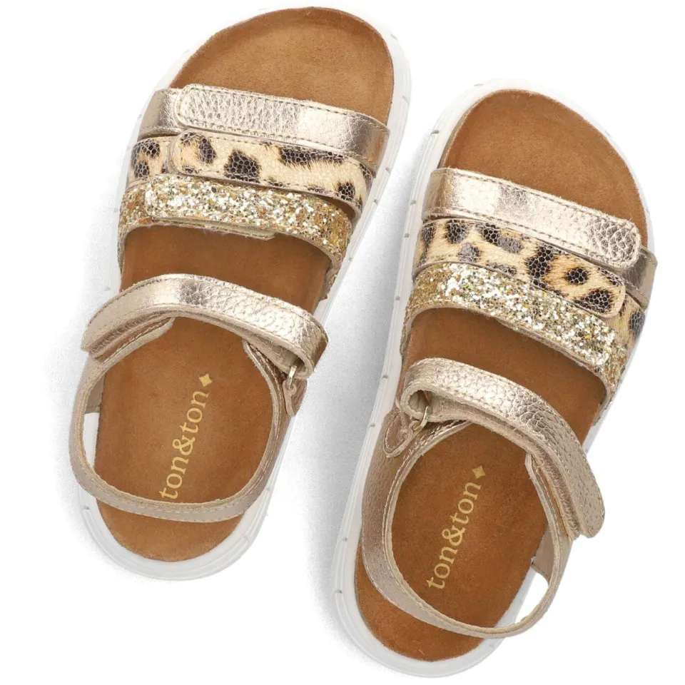 Ton & Ton Sandalen Milla Goudkleurig, foto 5