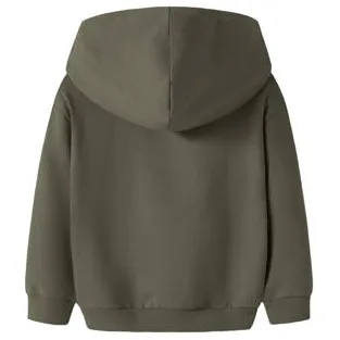 NAME IT MINI hoodie met print - donkergroen Trui Jongens Sweat Capuchon, foto 2