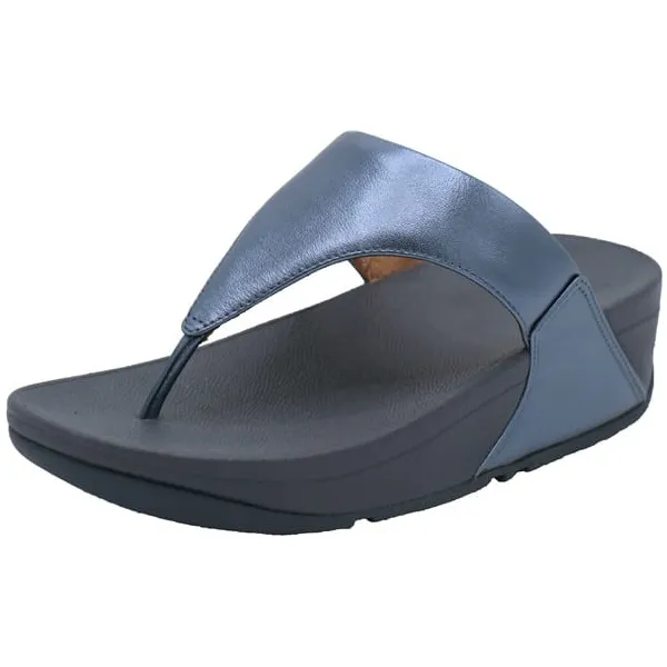FitFlop Lulu Leather Toe-post blauw, foto 2