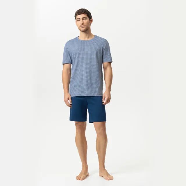 Mey korte pyjama motief blauw