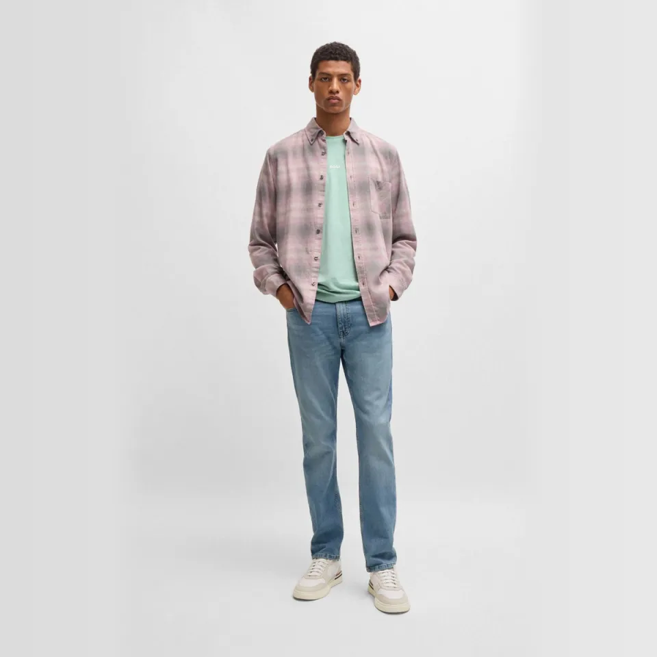 Boss Orange Heren Jeans Delaware Bo - Lichtblauw
