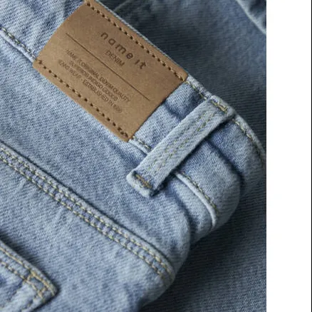 NAME IT KIDS straight leg jeans light blue denim, foto 5
