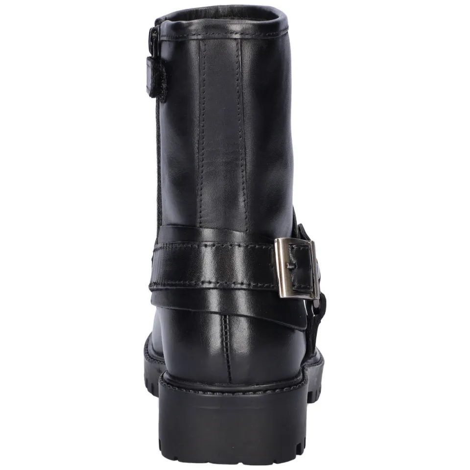 Nelson Kids leren bikerboots zwart, foto 4