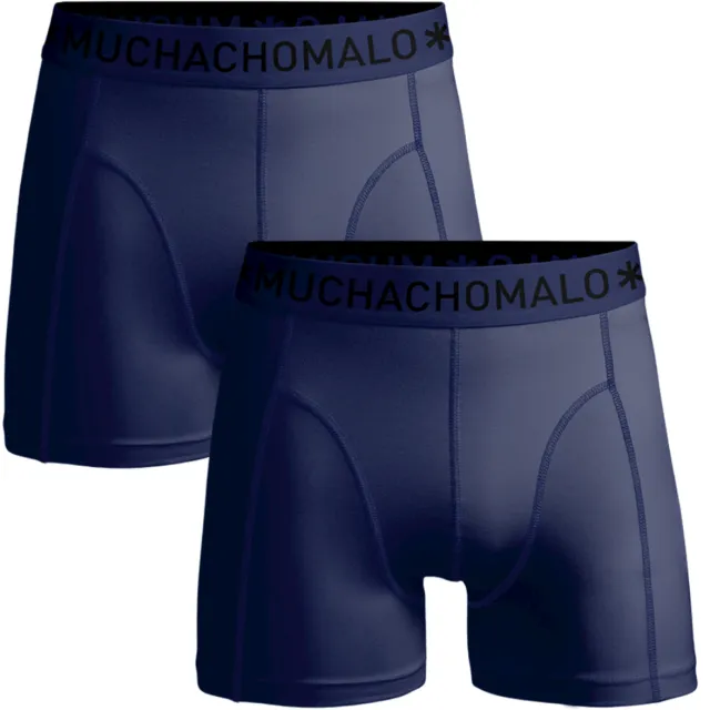 Muchachomalo Heren 2-pack Boxershorts Microfiber Blauw
