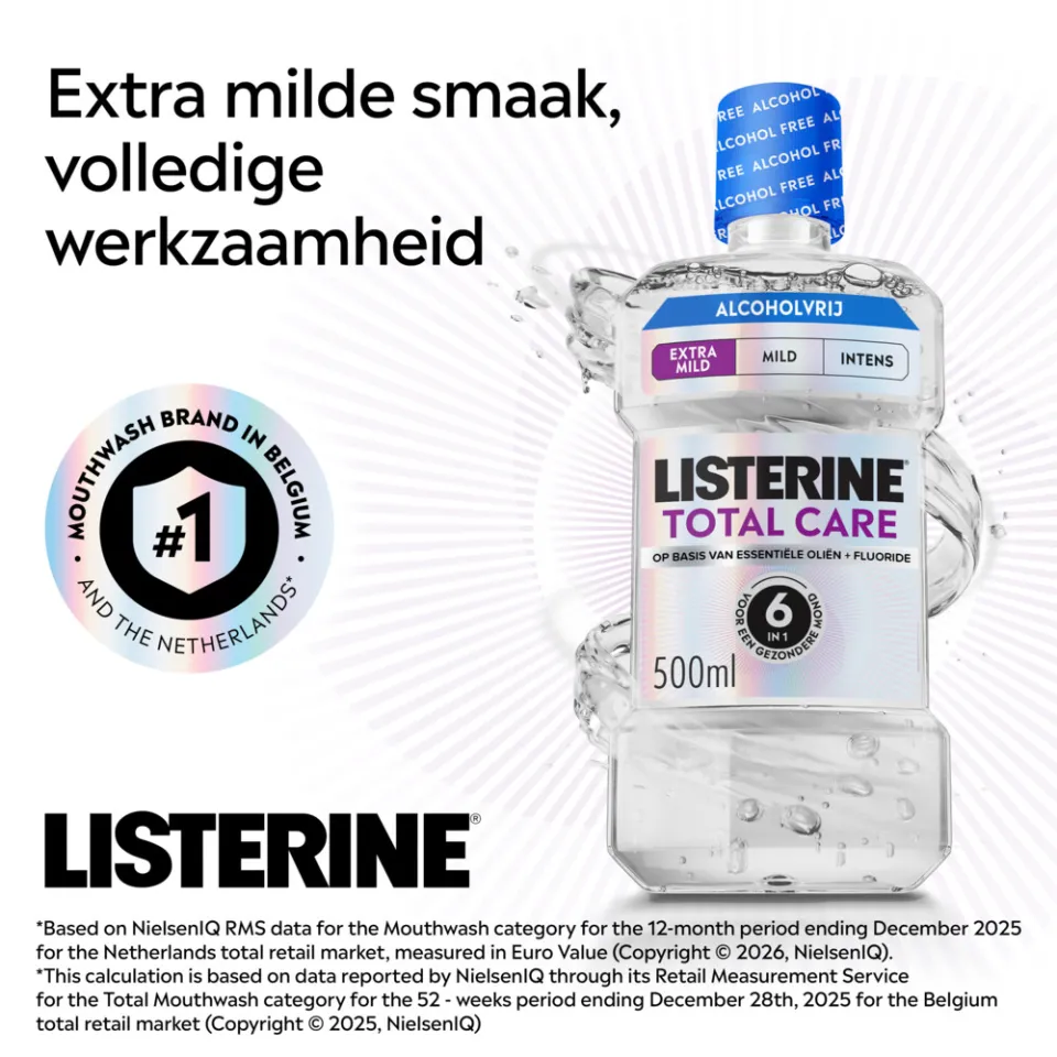 Listerine Total Care Extra Mild alcoholvrij mondspoeling, foto 3