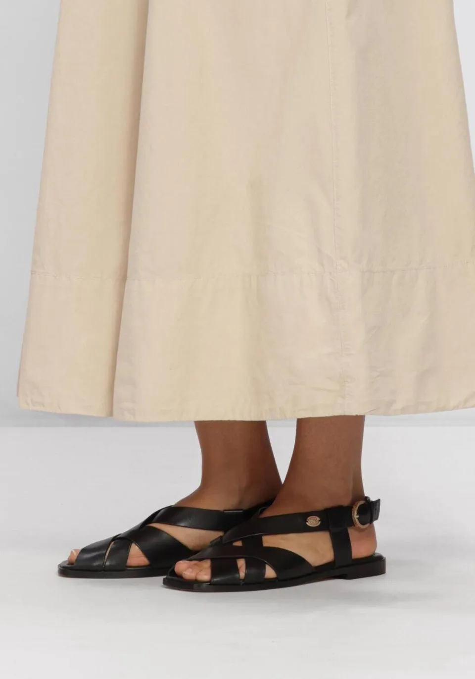 Fred de la Bretoniere Sandalen Gitel Cross Zwart, foto 6