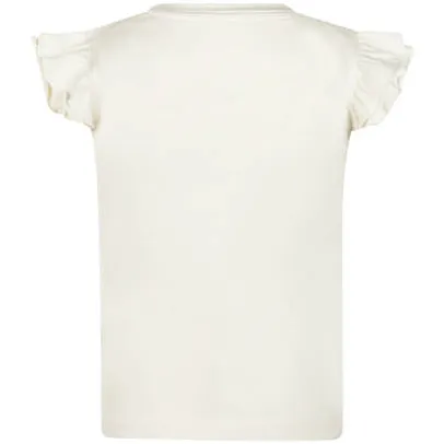 Koko Noko T-shirt ecru met ruches, foto 4