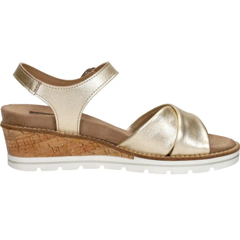 Sub55 Comfort Collection Klara 02 sandalen goud Goudkleur