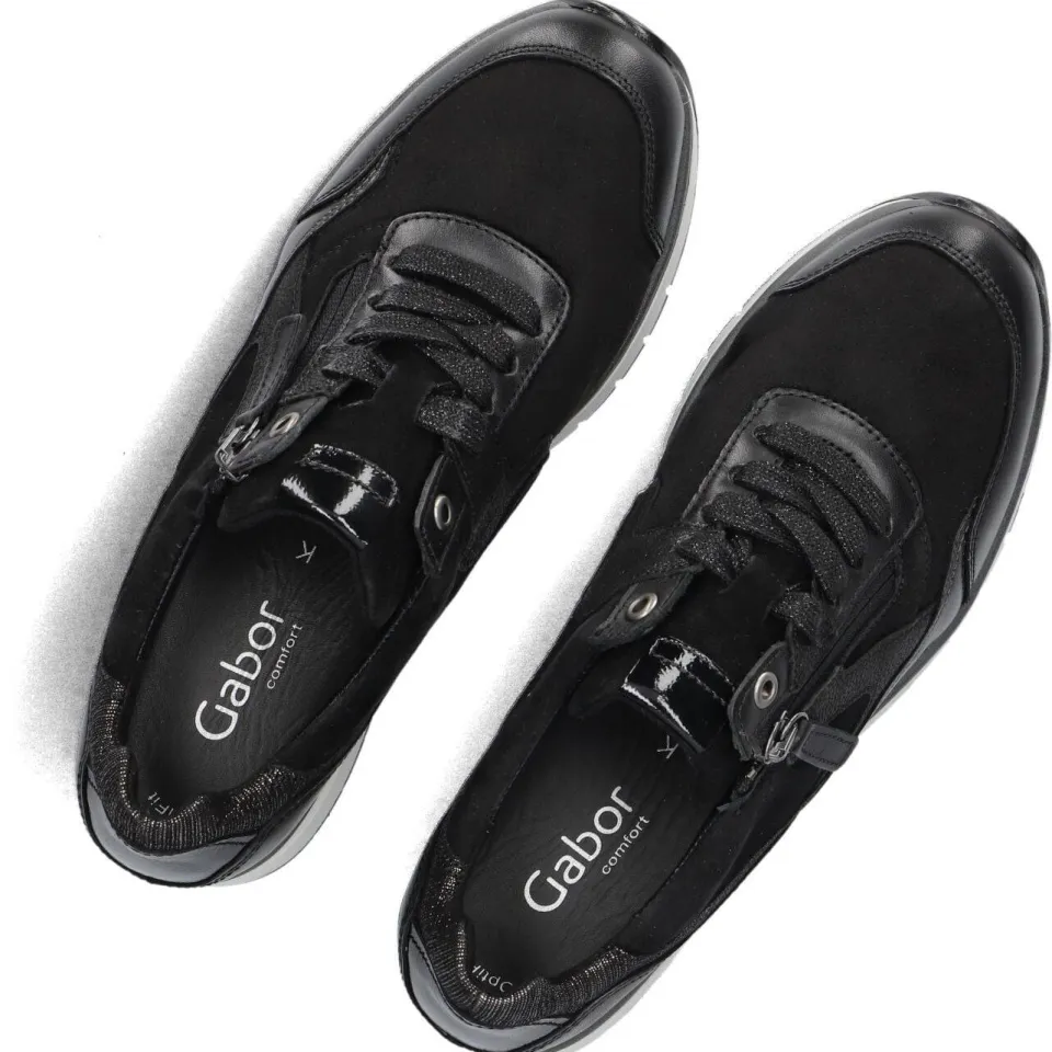 Gabor Sneakers 306 Zwart, foto 4