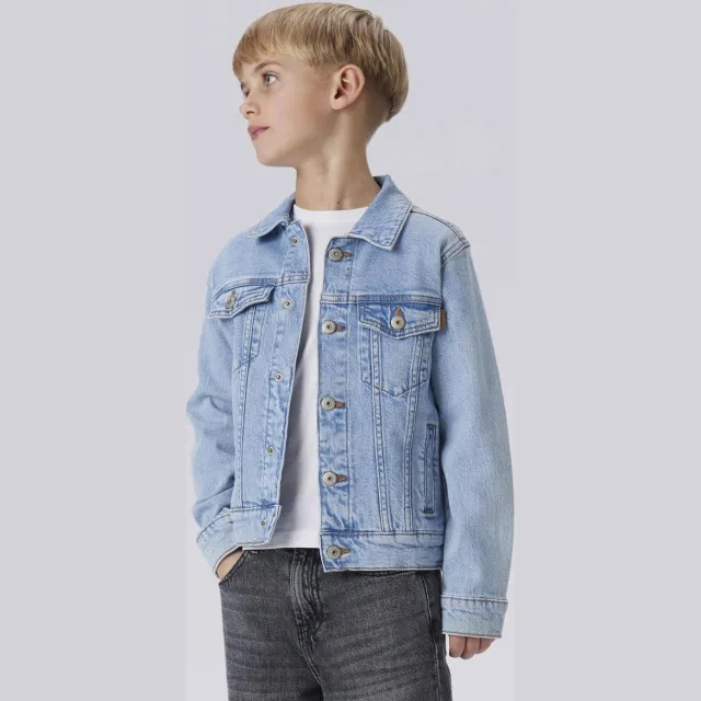 NAME IT NKMJAGGER spijkerjas lichtblauw light blue denim, foto 4
