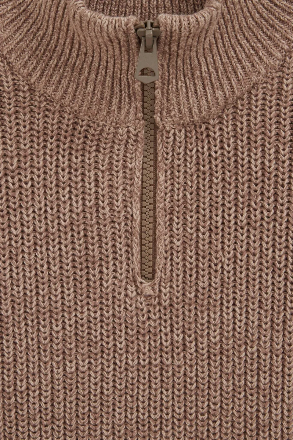 WE Fashion katoenen gebreide trui - beige, foto 5