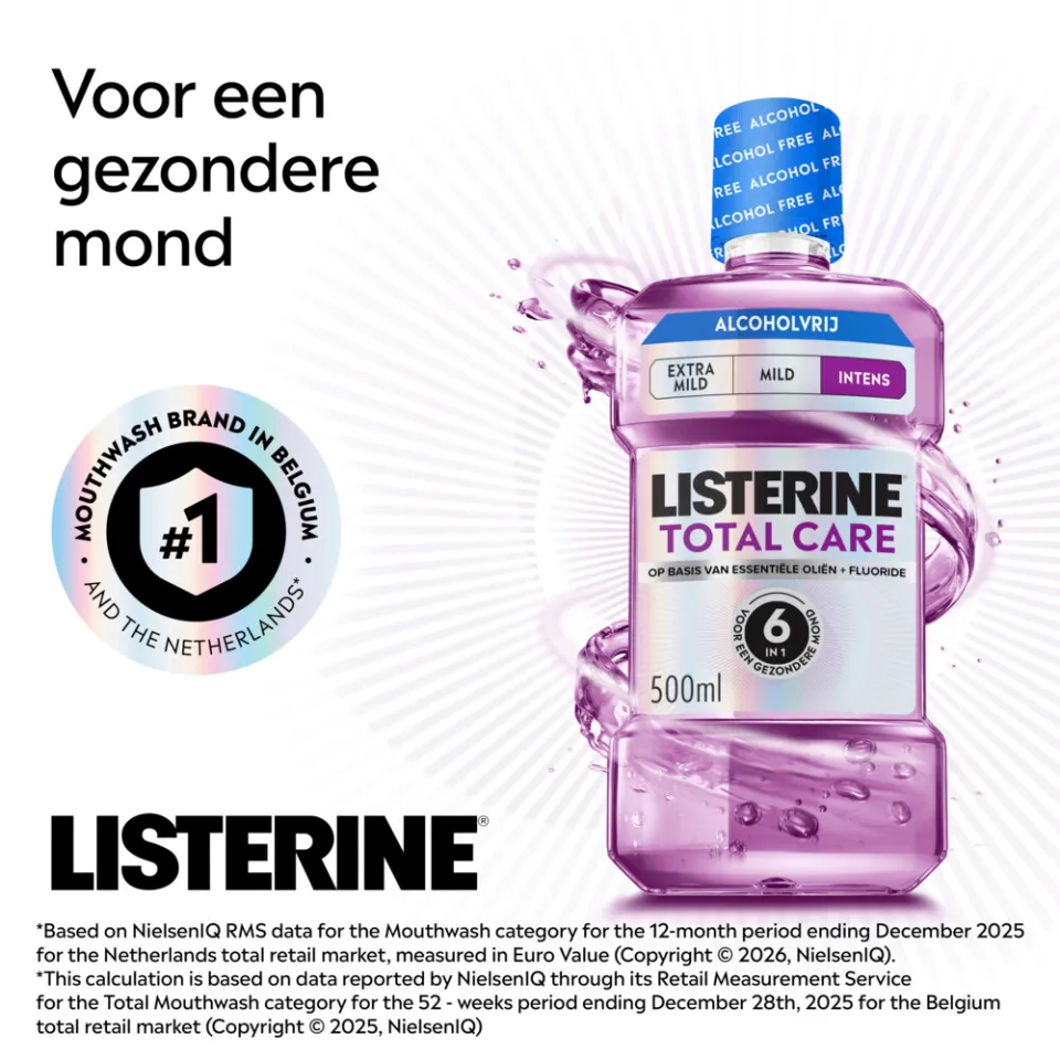 Listerine Total Care Intense Mint mondspoeling 500 ml, foto 3