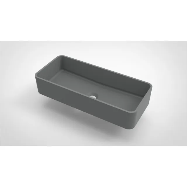 Arcqua Opbouw Waskom Arcqua Case Rechthoek 60x26 cm Mat Grijs