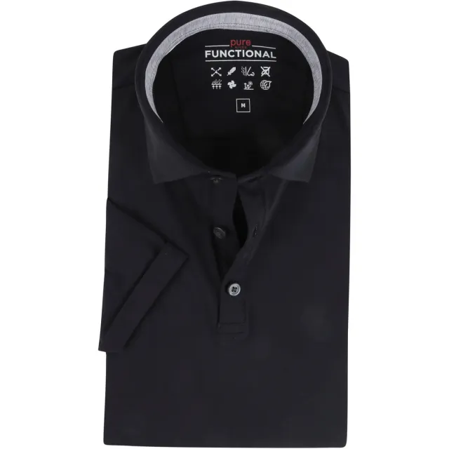 Pure T-shirt Pure Functional Polo Zwart