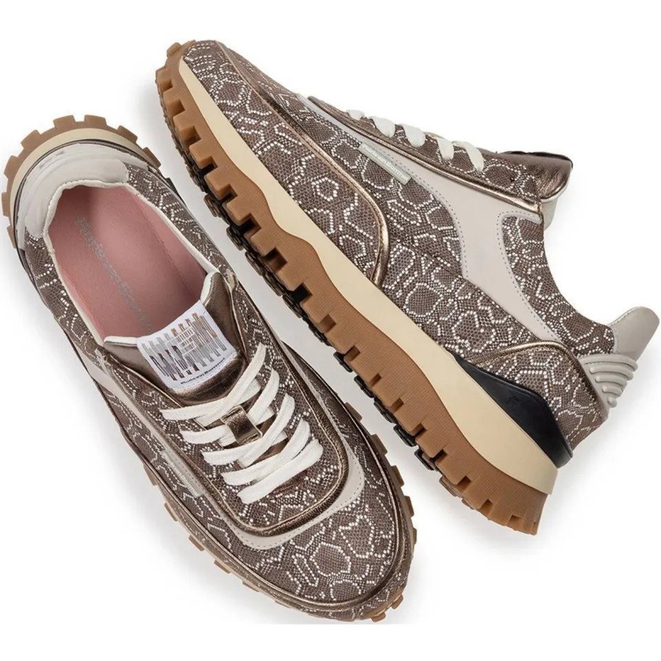 Floris Van Bommel suède sneakers bruin, foto 4