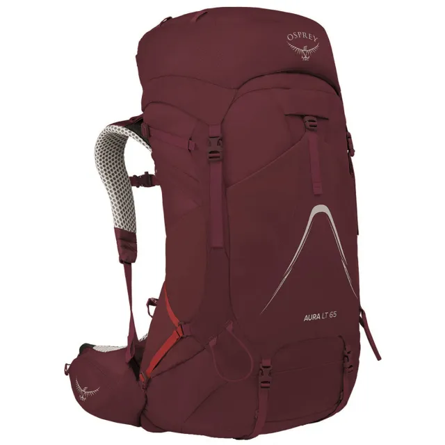 Osprey Aura AG LT 65 trekkingrugzak donkerrood