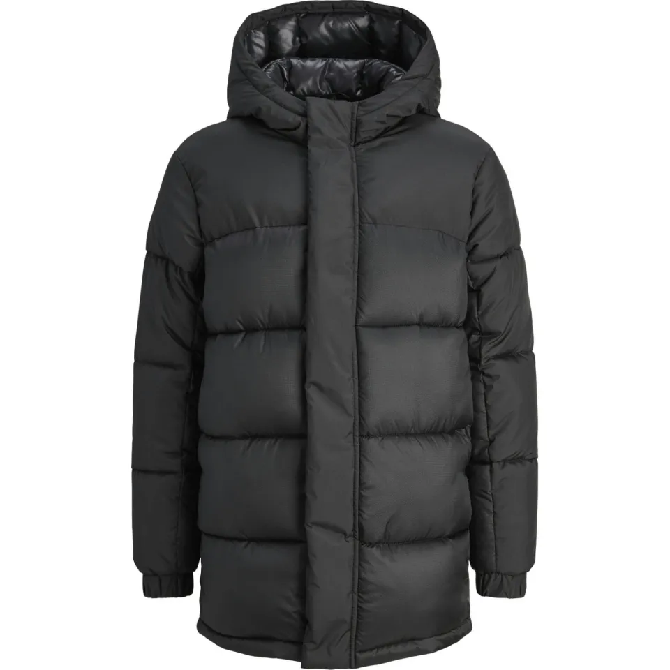 Jack & Jones Junior gewatteerde jas gebreid zwart, foto 2