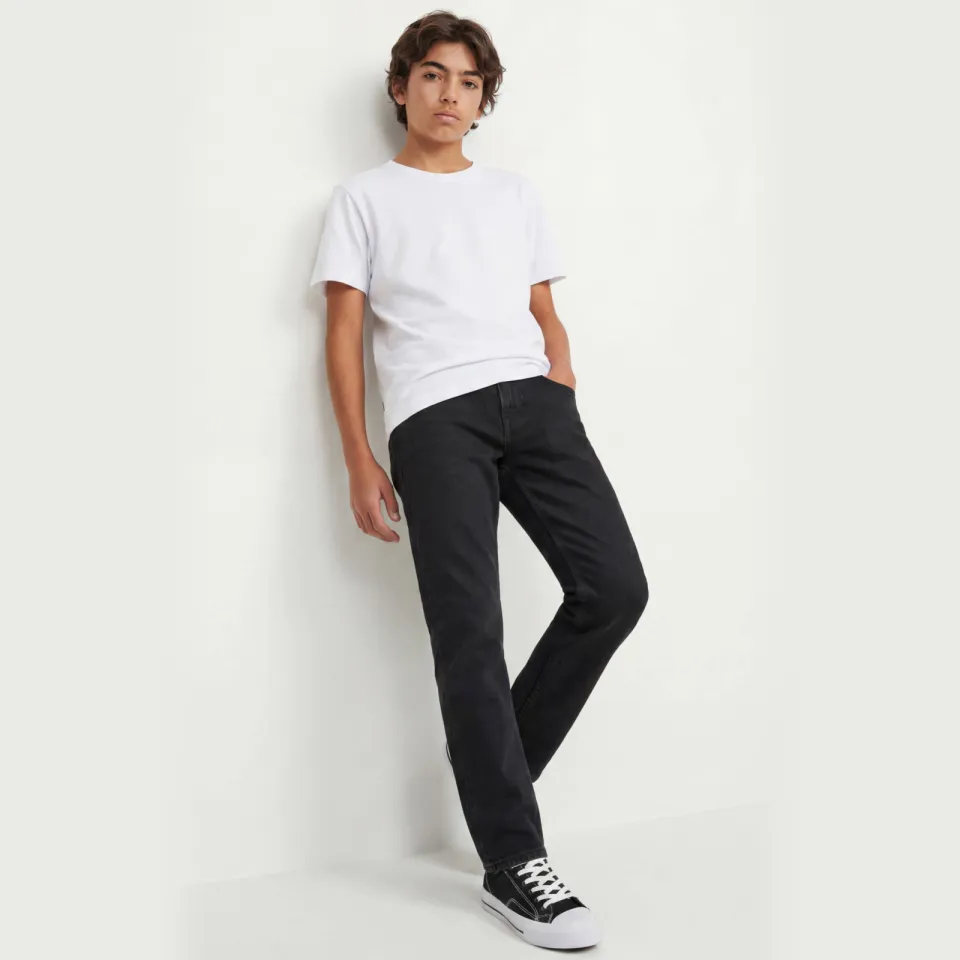 Jack & Jones JUNIOR regular fit jeans - zwart denim Black Denim