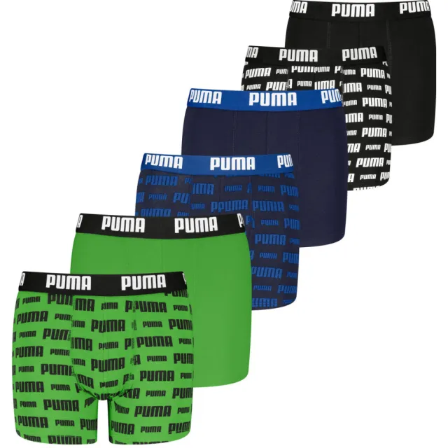 Puma boxershorts groen blauw zwart Groen/blauw/zwart