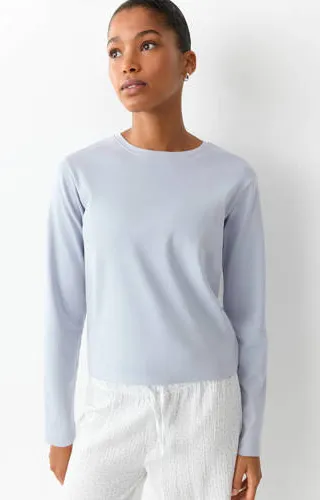 Mango pyjama lichtblauw ecru, foto 2