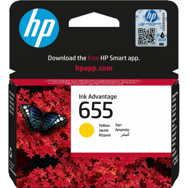 Hp 655 Inkt Cartridge, Yellow