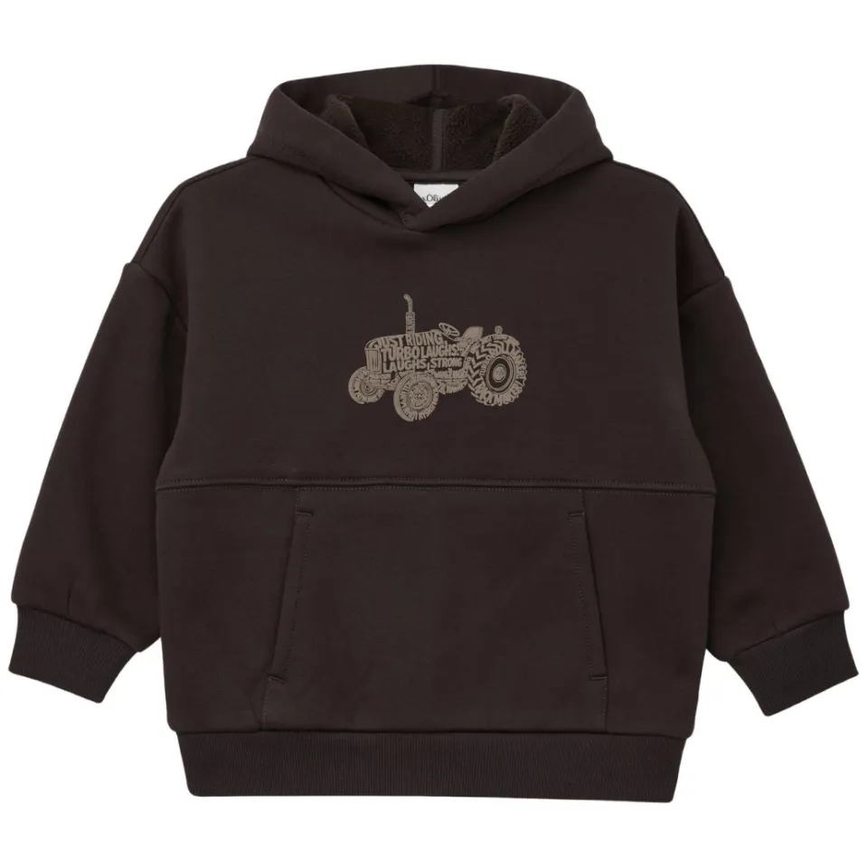 s.Oliver hoodie met print - donkerbruin, foto 2