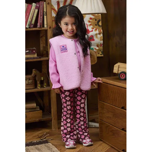 Z8 mini flared broek Rana donkerrood/roze, foto 3