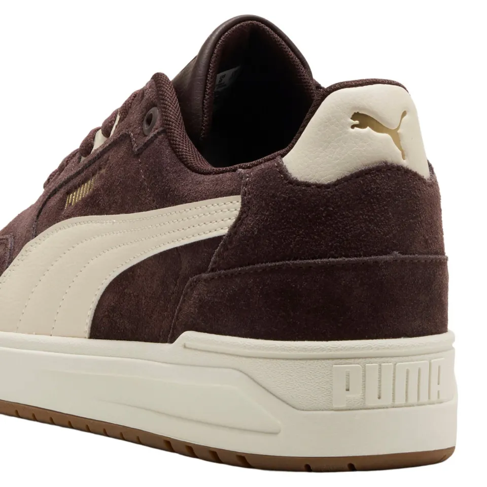 Puma Shuffle Downtown suède sneakers - bruin/wit, foto 6