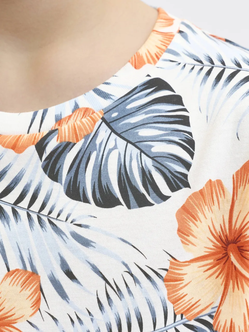 JJ Rebel T-shirt wit met bloemenprint, foto 7