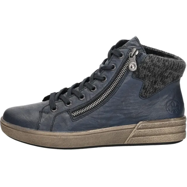 Rieker 298945 hoge sneakers blauw, foto 2