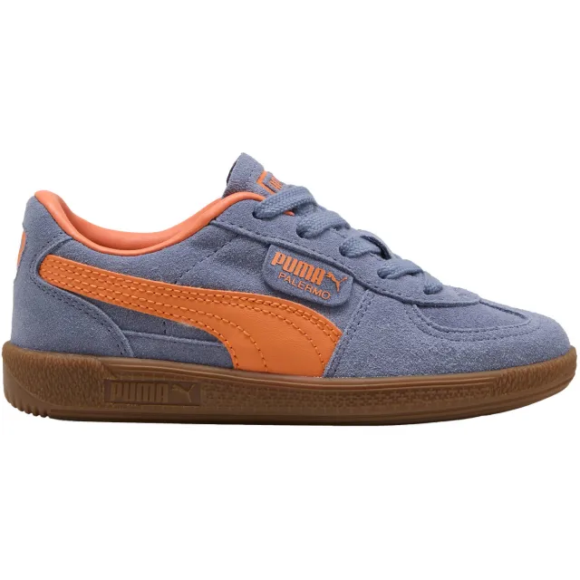 Puma Palermo leren sneakers grijs/oranje