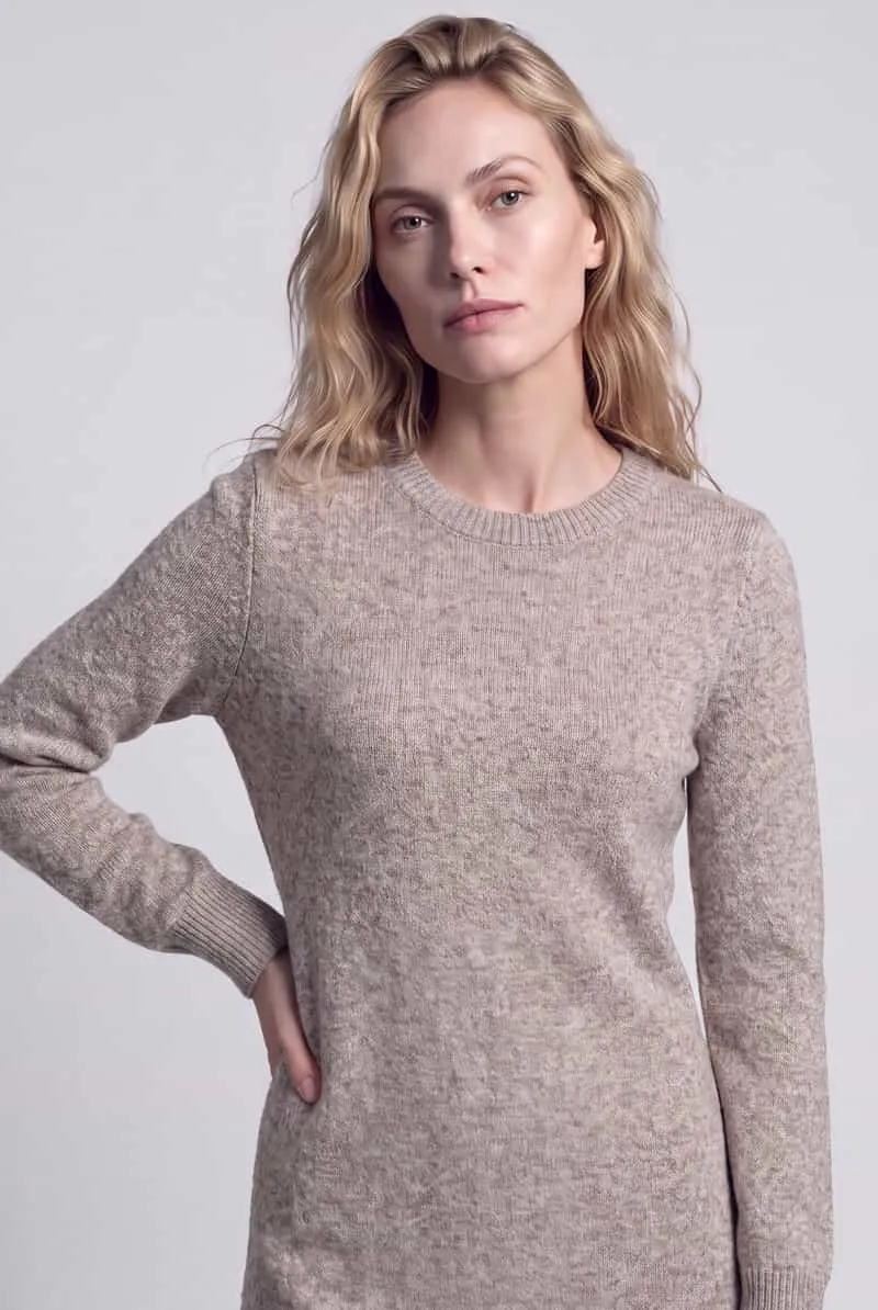 Vero Moda DOFFY tricotjurk zand, foto 6