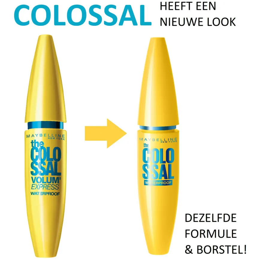 Maybelline New York The Colossal mascara waterproof zwart, foto 4