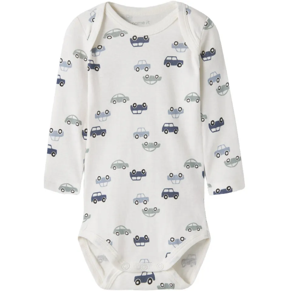 NAME IT BABY katoenen rompers met print (set van 3) donkerblauw/blauw/ecru, foto 6