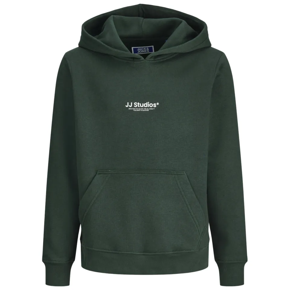 Jack & Jones JUNIOR hoodie donkergroen diep donkergroen, foto 2