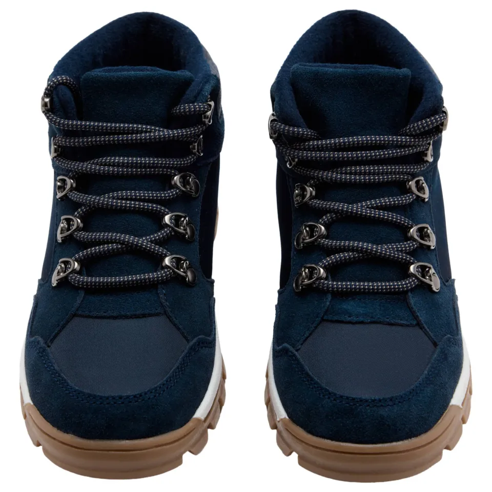 Mango Kids leren enkelboots met profielzool - donkerblauw, foto 5