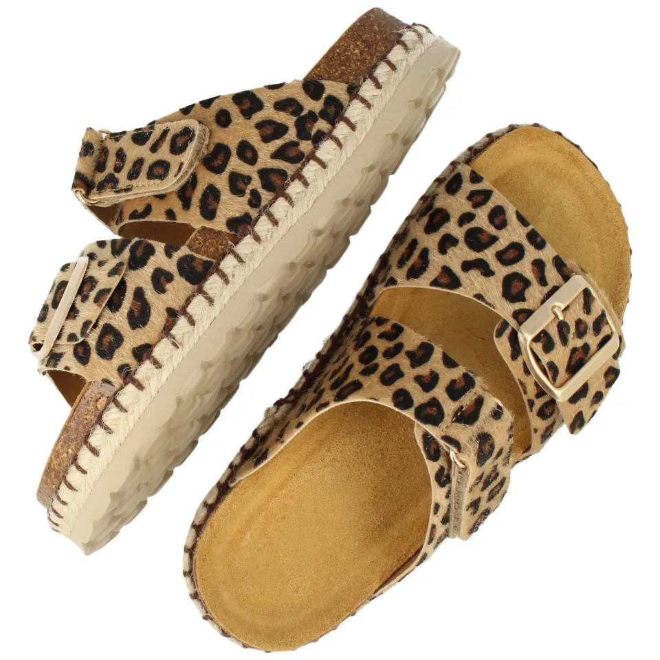 Develab sandalen bruin/panterprint, foto 4