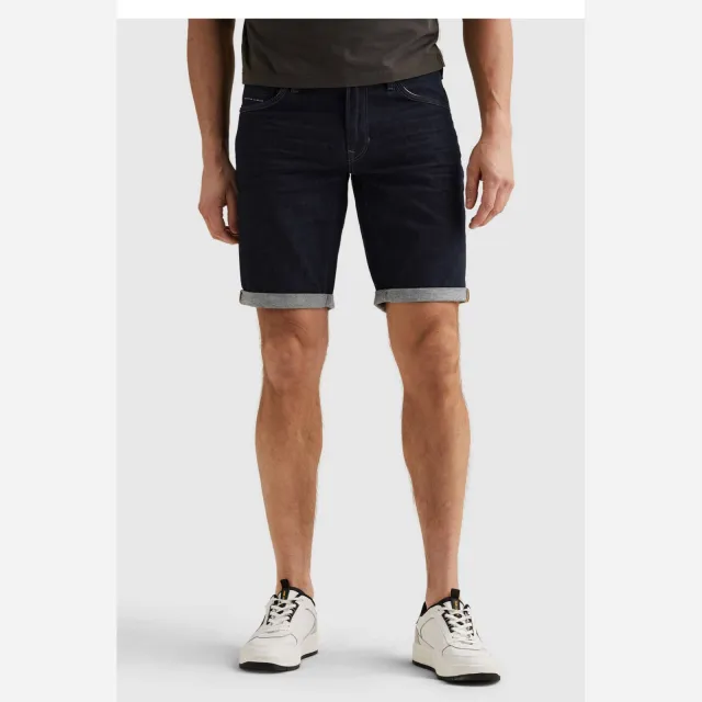 PME Legend Nightflight denim korte broek donkerblauw