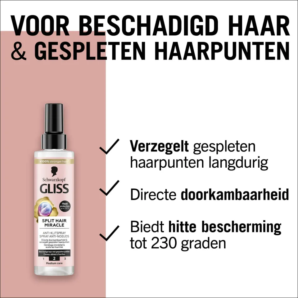 Gliss Split end Miracle Anti-klit spray - 6 x 200 ml - voordeelverpakking, foto 5