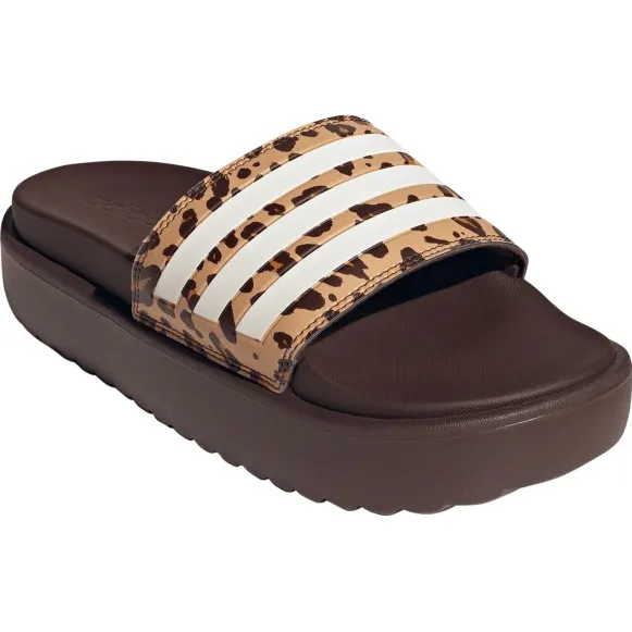 Adidas Sportswear Adilette Platform badslippers bruin/beige, foto 3