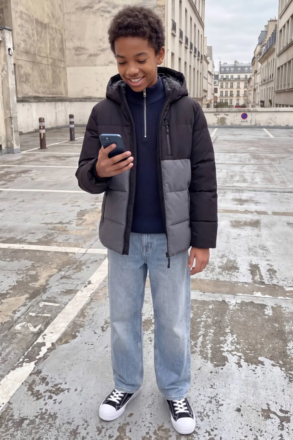 Jack & Jones JUNIOR JJPANNEL gebreide schipperstrui - donkerblauw, foto 4