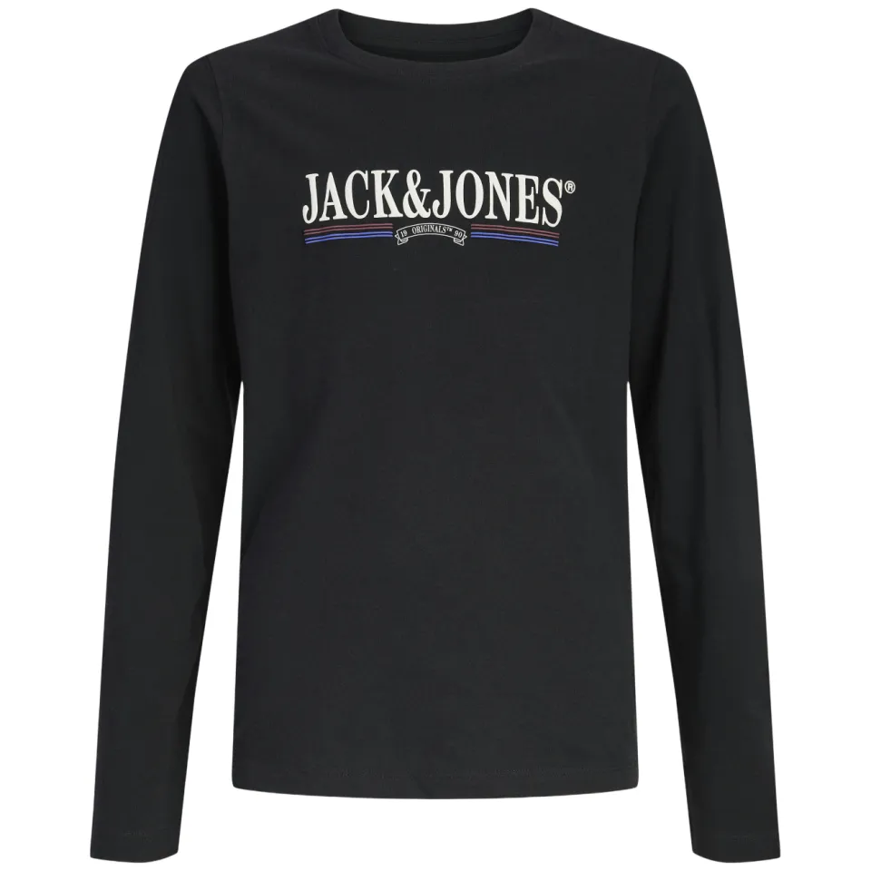 Jack & Jones longsleeve met logoprint zwart, foto 2