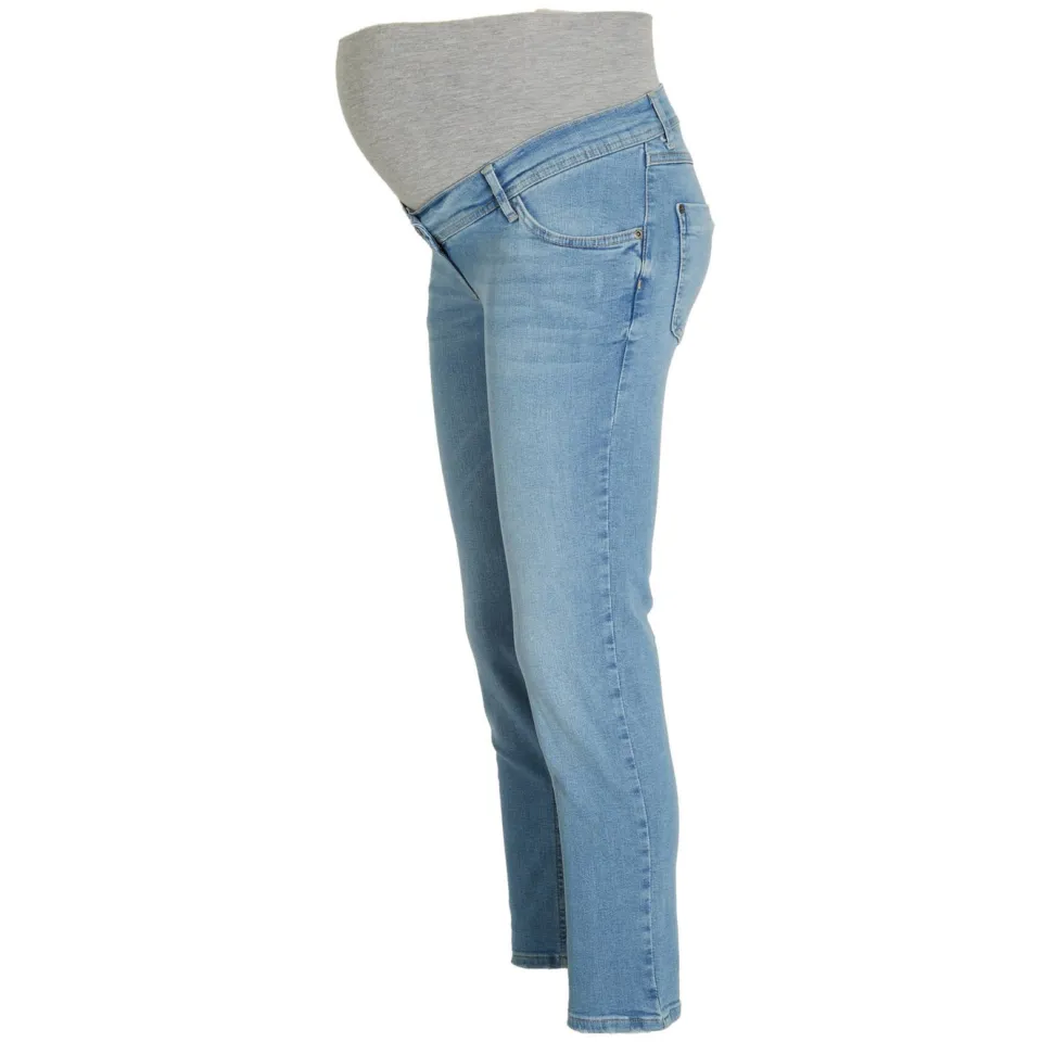 LOVE2WAIT straight leg zwangerschapsjeans light wash, foto 2