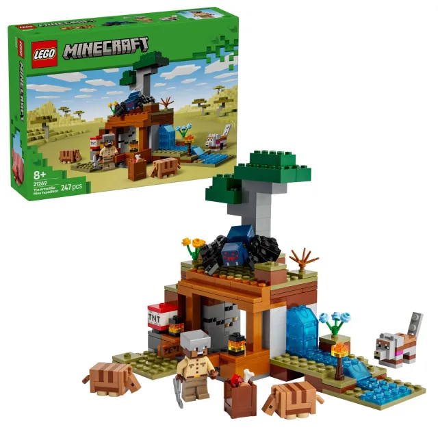 Lego Minecraft De gordeldieren bij de mijn 21269