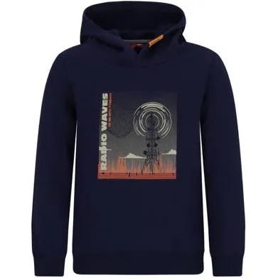TYGO & vito hoodie met print - donkerblauw Sweater Jongens Polyester Capuchon