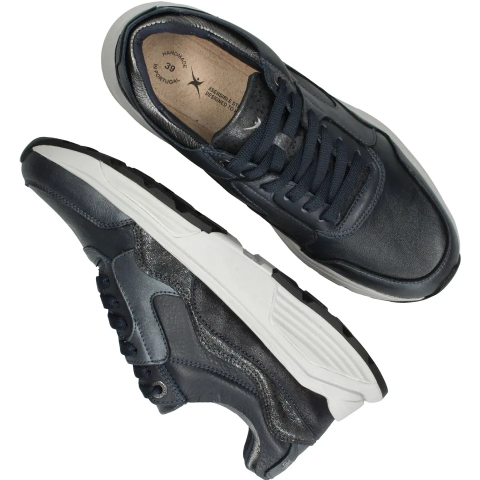 Xsensible Golden Gate Stretchwalker GX Sneakers Dames Blauw, foto 5