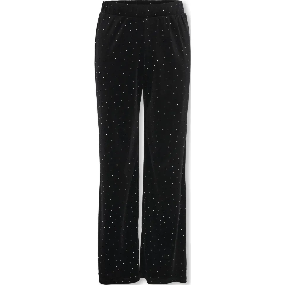 KIDS ONLY GIRL fluwelen wide leg broek zwart, foto 2