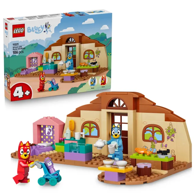 Lego Bluey School met Rusty en Bluey 11221